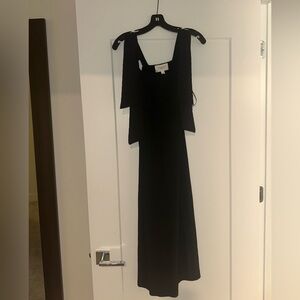 Pomander Place Classic Black Midi Dress